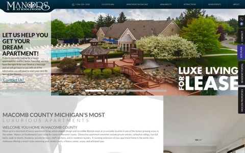 Manors at Knollwood Apartments | Clinton Township Michigan