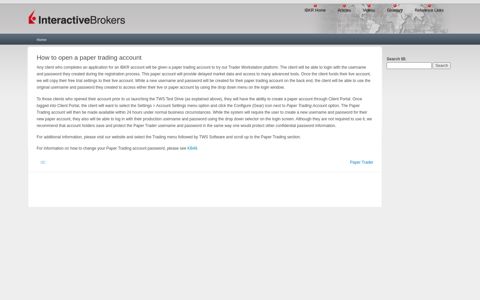 How to open a paper trading account | IB Knowledge Base ...
