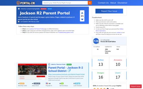 Jackson R2 Parent Portal