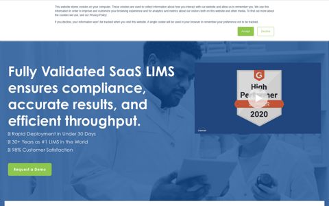 Fully Validated SaaS LIMS - Laboratory Information ...