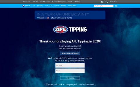 AFL Tipping - Official Footy Tipping Competition of the AFL