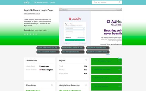 login.jupix.co.uk - Jupix Software Login Page - Login Jupix