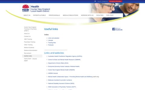 Useful Links - Hunter New England Health