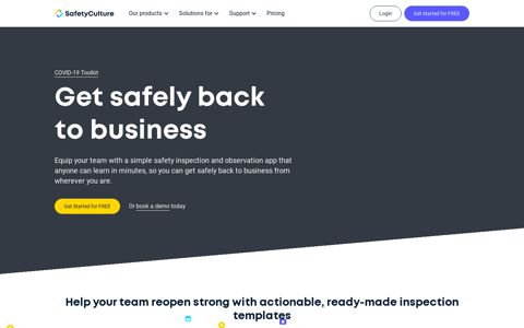 SafetyCulture: Easy Inspection Solution - Get Started for Free