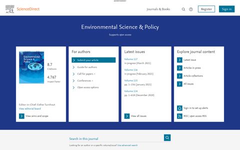 Environmental Science & Policy | Journal | ScienceDirect.com ...