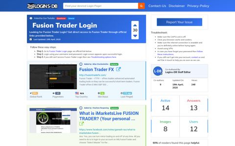 Fusion Trader Login - Logins-DB