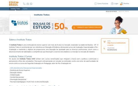 Bolsas de Estudo Instituto Tratos - Educa Mais Brasil