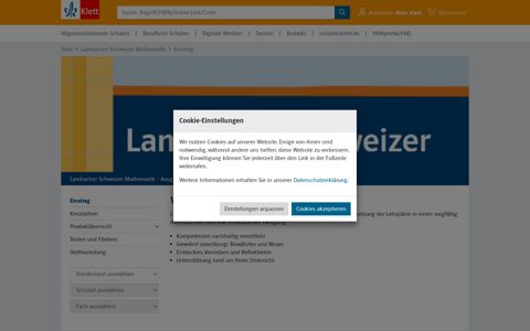 Lambacher Schweizer Mathematik ... - Ernst Klett Verlag