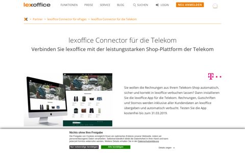 lexoffice Connector für die Telekom - www.lexoffice.de