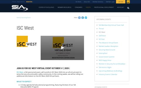 ISC West | Security Industry Association