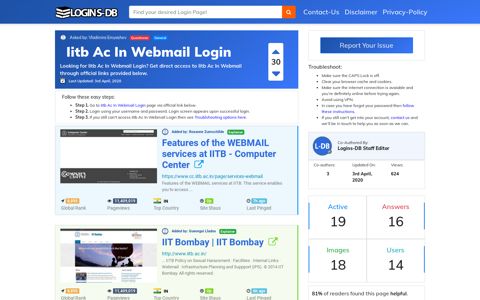 Iitb Ac In Webmail Login - Logins-DB