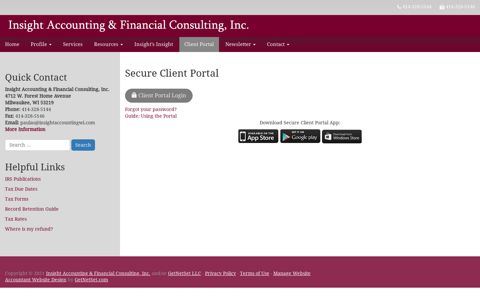 Secure Client Portal | Insight Accounting & Financial ...