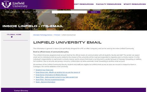 Linfield University Email - Linfield University