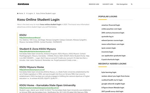 Ksou Online Student Login ❤️ One Click Access - iLoveLogin