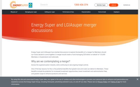 Energy Super and LGIAsuper merger discussions - Energy ...