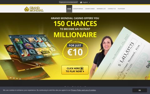 Grand Mondial Casino | 150 Chances to become an instant ...