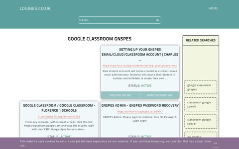 google classroom gnspes - General Information about Login
