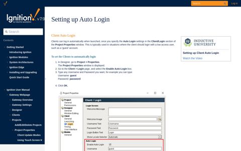 Setting up Auto Login - Ignition User Manual 7.9 - Ignition ...