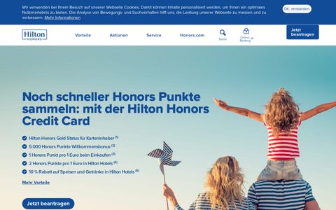 Bonuspunkte beim Bezahlen | Hilton Honors Credit Card