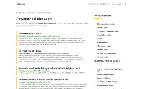 Powerschool Eics Login ❤️ One Click Access - iLoveLogin