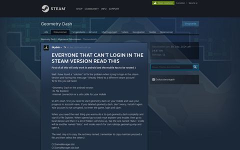 Geometry Dash Allgemeine Diskussionen - Steam Community