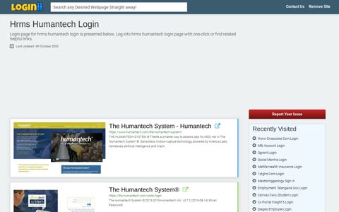 Hrms Humantech Login - Loginii.com