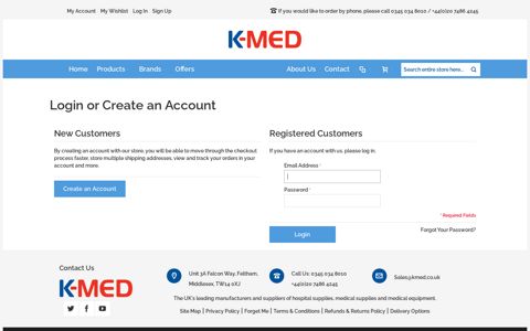 Login or Create an Account - K-Med
