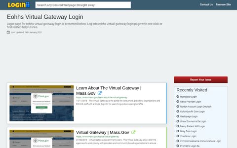 Eohhs Virtual Gateway Login - Loginii.com
