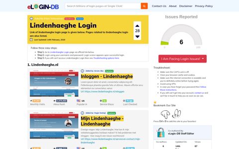 Lindenhaeghe Login - A database full of login pages from all over ...