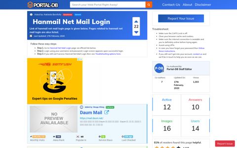 Hanmail Net Mail Login - Portal-DB.live