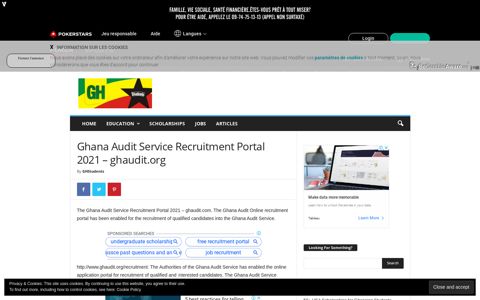Ghana Audit Service Recruitment Portal 2020 - ghaudit.org