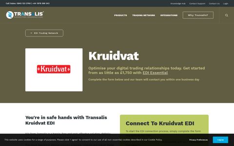 Connect to Kruidvat EDI - Transalis