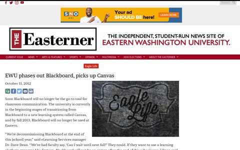 EWU phases out Blackboard, picks up Canvas - The Easterner