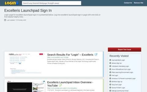 Excelleris Launchpad Sign In - Loginii.com