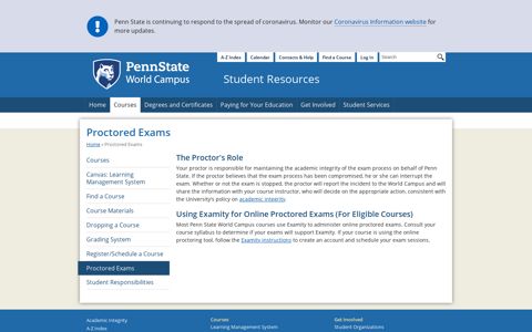 Proctored Exams - Penn State