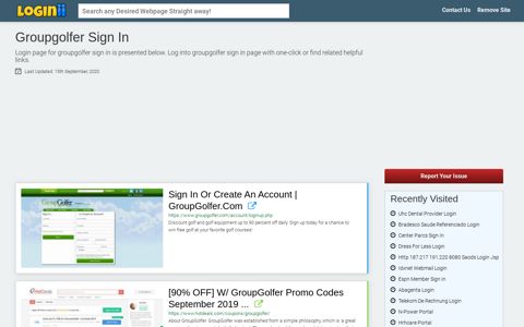 Groupgolfer Sign In - Loginii.com