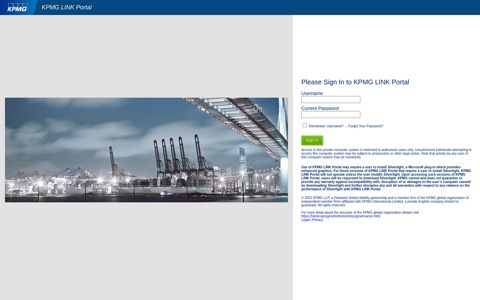 KPMG LINK Portal : Login - KPMG, LLP - KPMG International