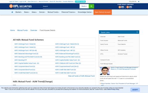 Hdfc Mutual Funds - IndiaInfoline