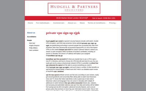 private vpn sign up ejpk - Hudgell and Partners Solicitors
