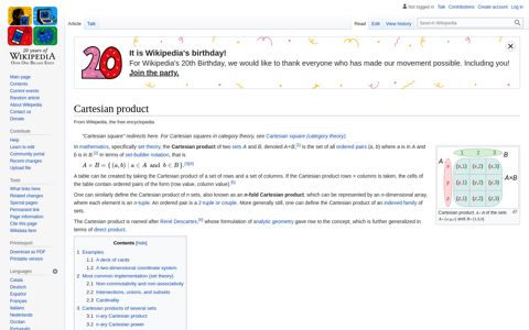 Cartesian product - Wikipedia