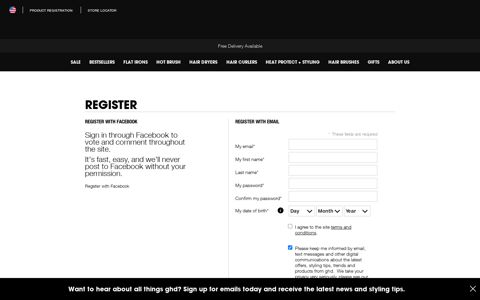 Register | Account | Official ghd USA Website
