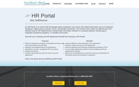 HRnetSource | HR Portal - Auxillium West HR Software