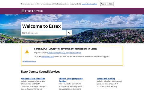Welcome to Essex County Council