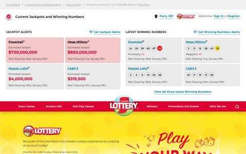 My Lottery | Play your Way | Hoosier Lottery | Hoosier Lottery