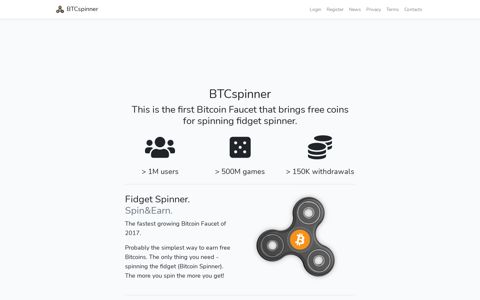 BTCspinner - Free Bitcoins, Instant Bitcoin Faucet, Bitcoin ...