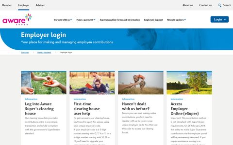 Employer login | Aware Super - Australian Superannuation Fund