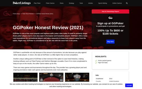 GGPoker Honest Review (updated 2020) - PokerListings