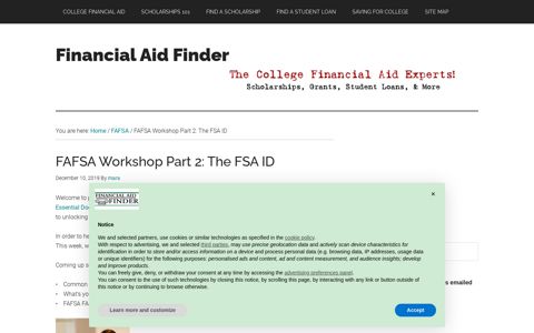 How To Get a FAFSA PIN - Financial Aid Finder