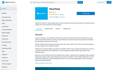 FlexiTime | Xero App Marketplace NZ