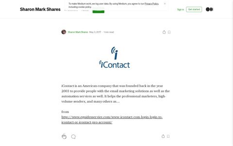 Login To iContact or iContact Pro Account | by Sharon Mark ...